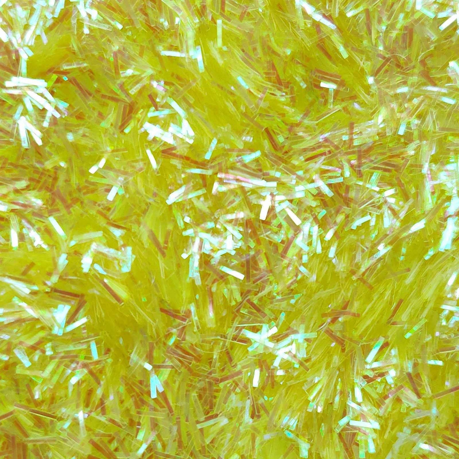 Glitter Elements - Iridescent Yellow - 3mm Tinsel