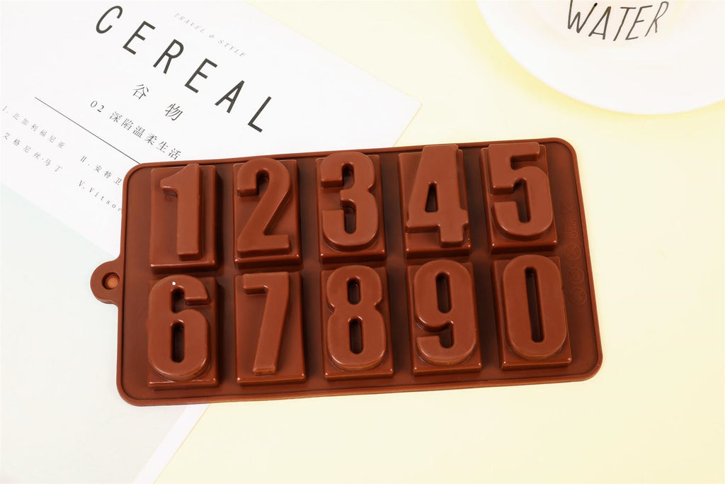 Chunky Number Block Silicone Moulds