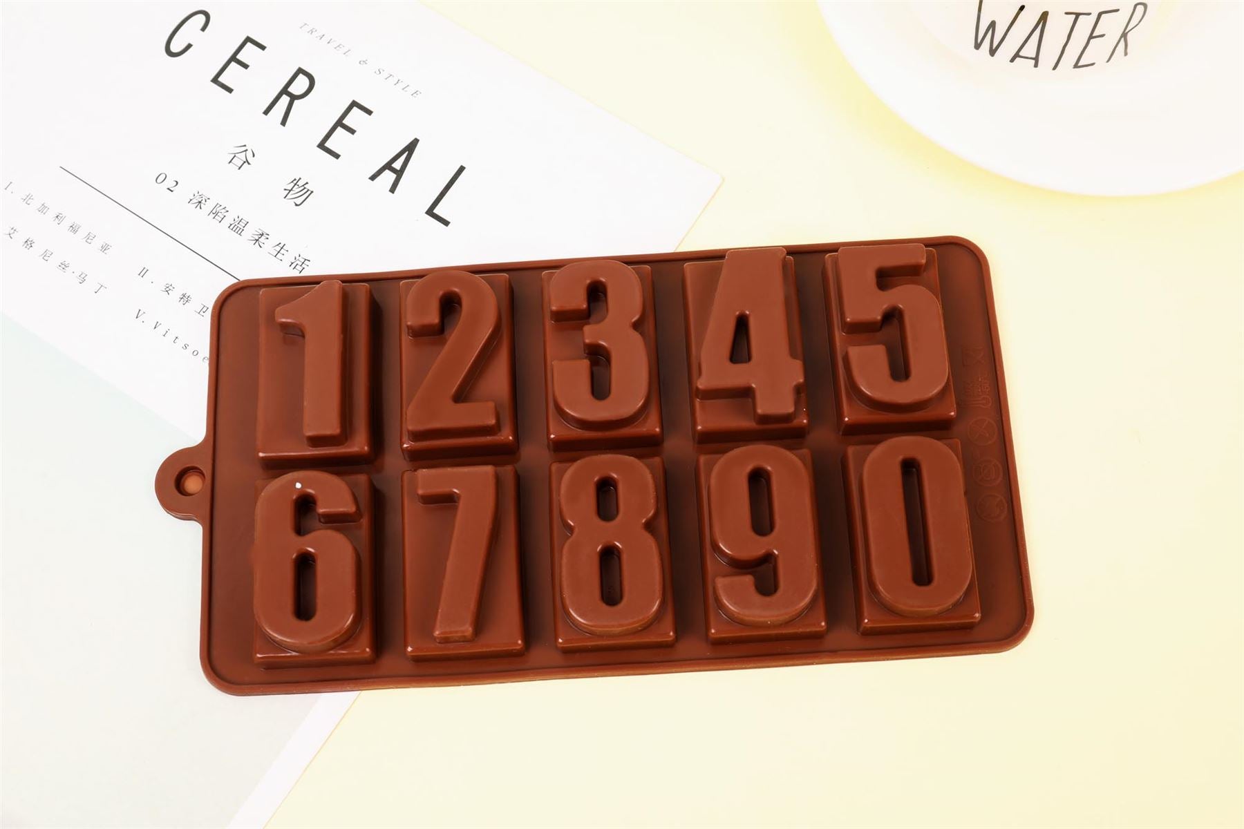 Chunky Number Block Silicone Moulds