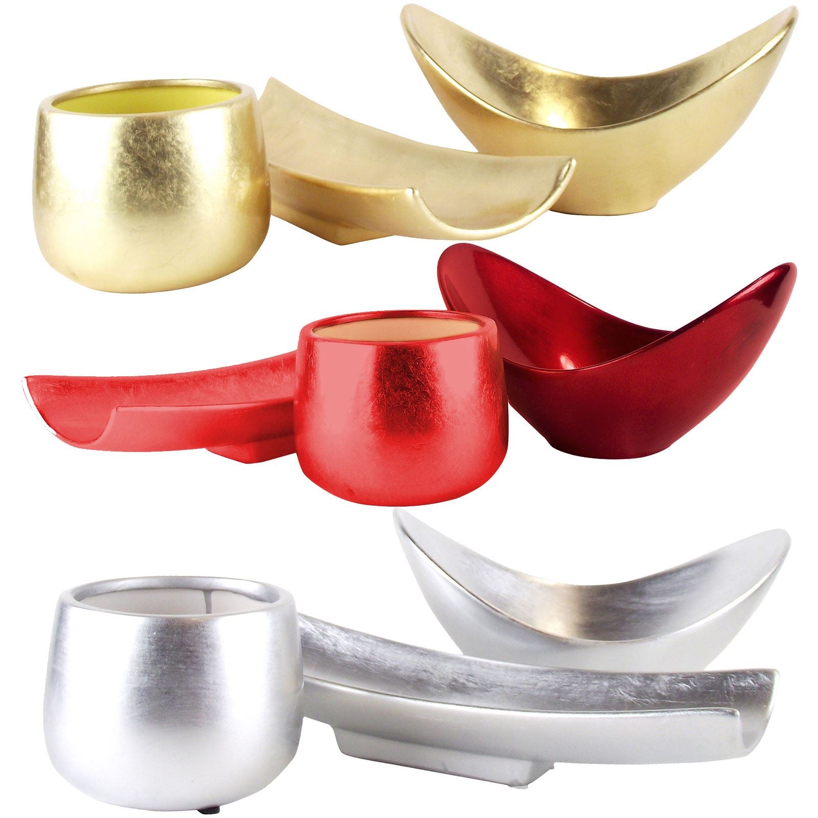 Set of Metallic Decorative Ornaments