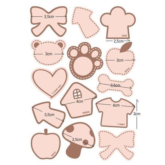 78x Assorted Baking Seal Stickers