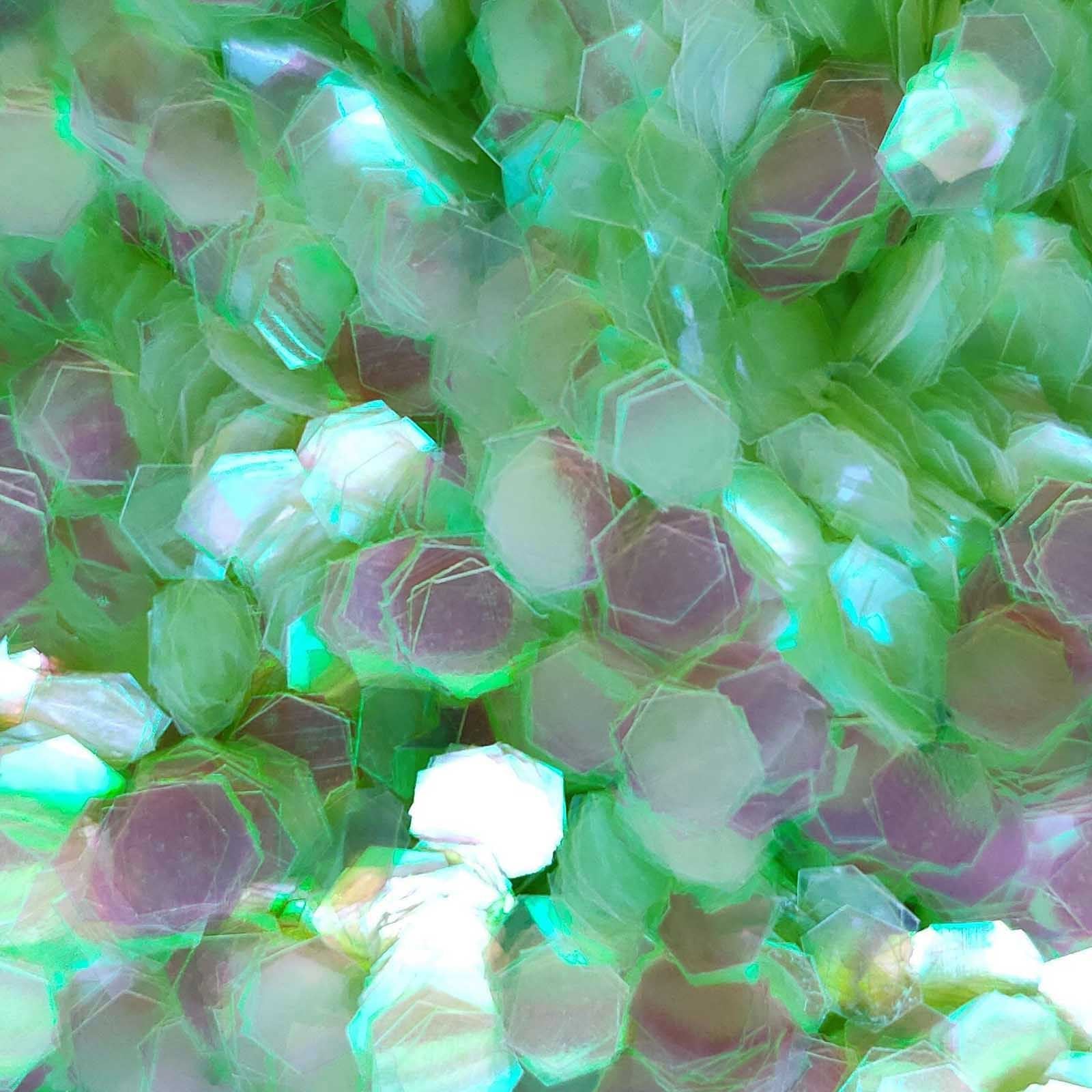 Glitter Elements - Iridescent Apple - 4mm Hex