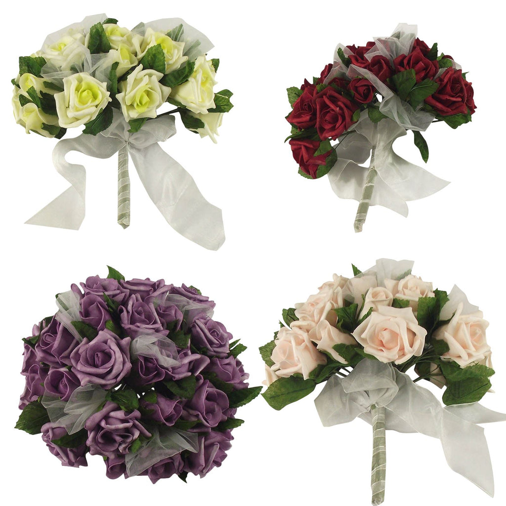 Shabby Chic Rose Voile Bouquet