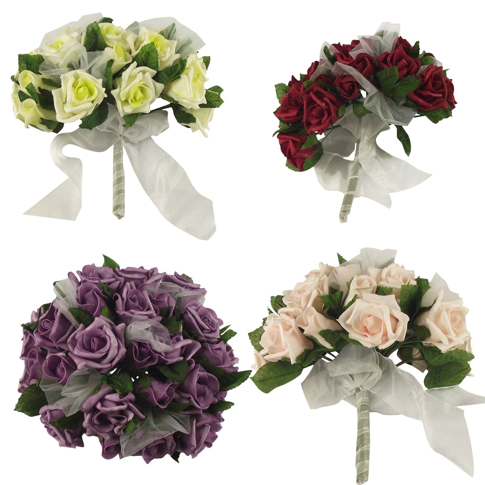Shabby Chic Rose Voile Bouquet
