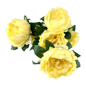 7 Head Large Peony Flower Bunch