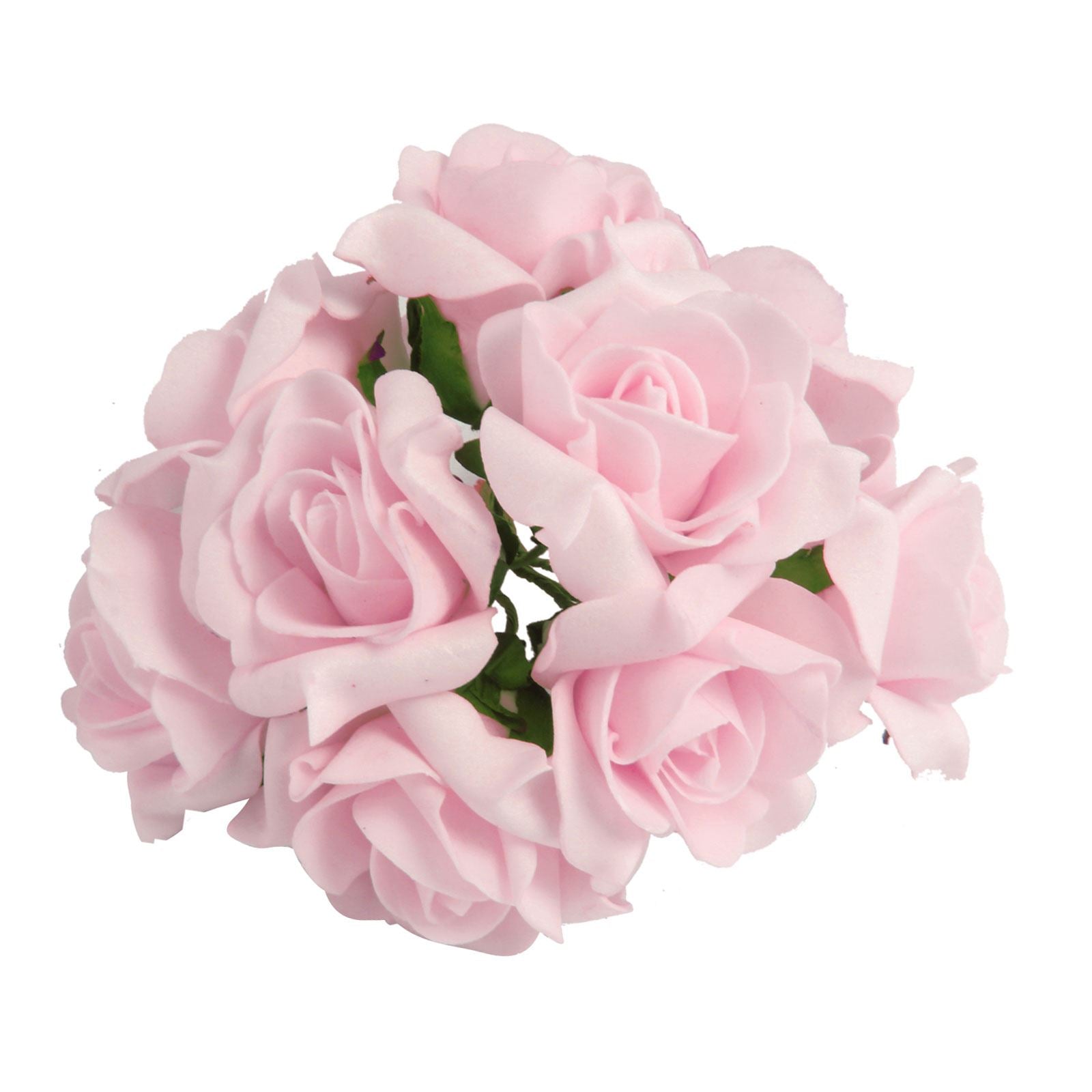 Bunch of 10 Post-Dye Foam Roses