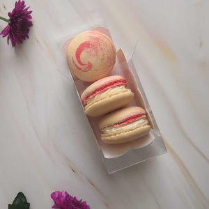 Long Clear PVC Macaron Boxes with Inserts