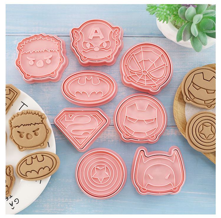 Set of 8 Premium Embossing Cookie Cutters