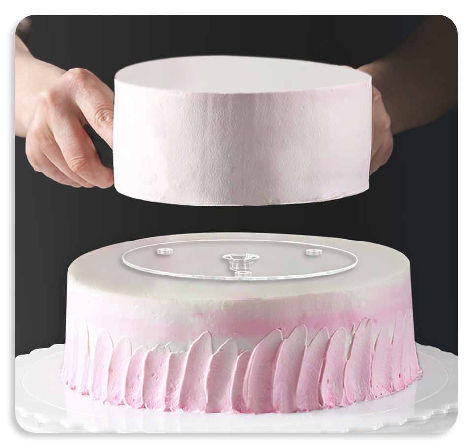 Multi-Layer Cake Stacking Kit with Platforms and Pillars