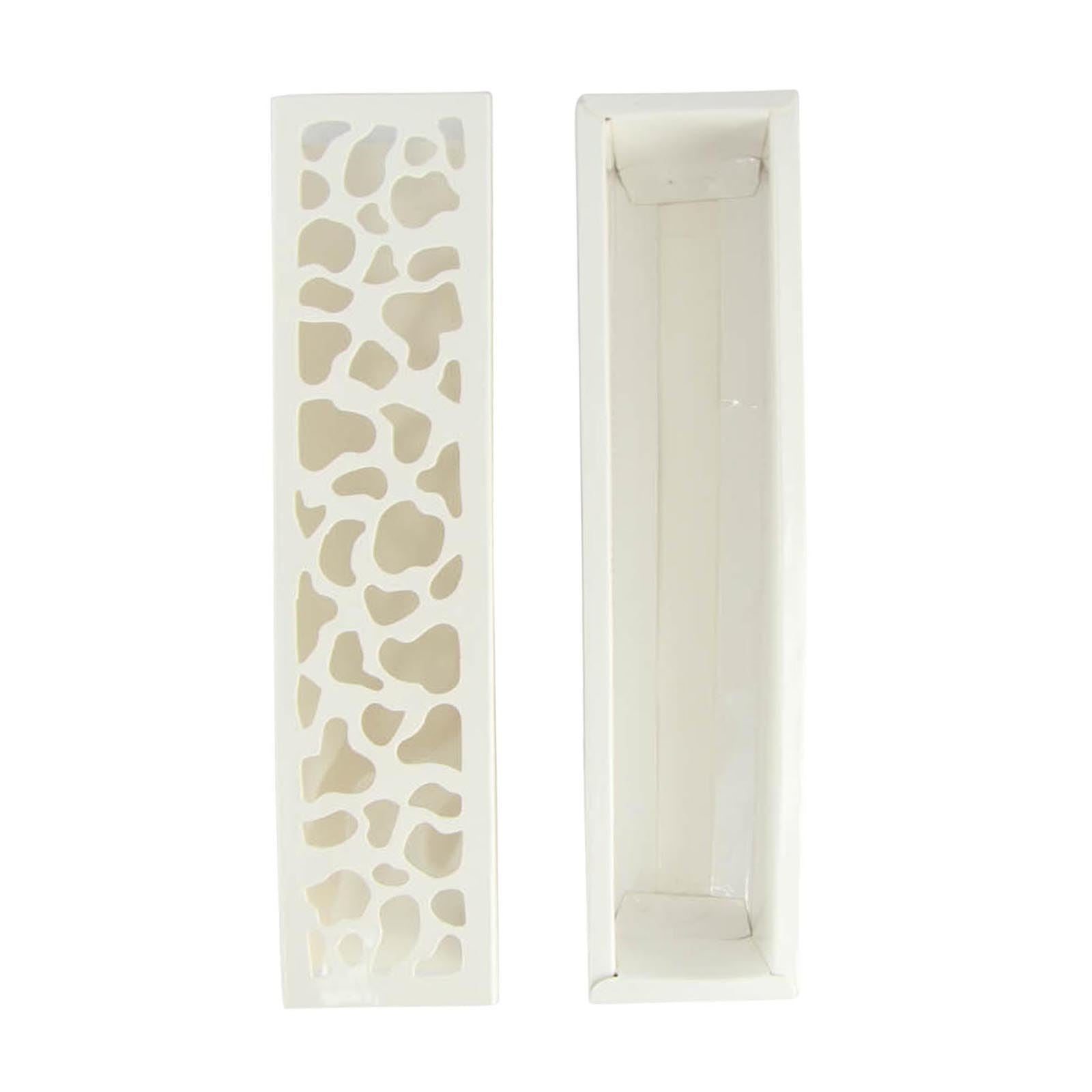 White Cut Out Macaron Boxes