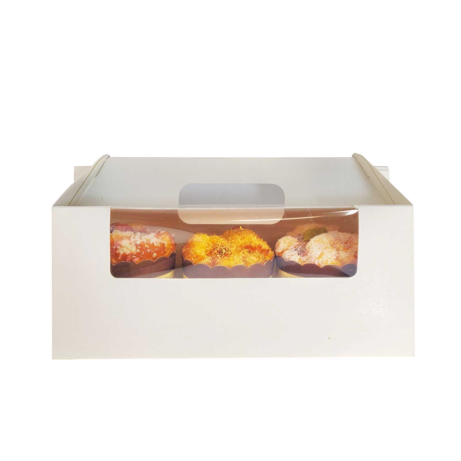 3 Hole Retro Pastel Cupcake Boxes