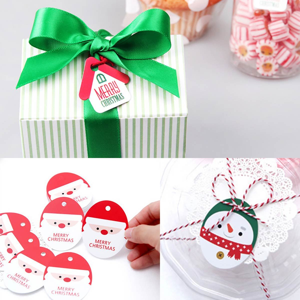 Set of 30 Cute Xmas Gift Tags
