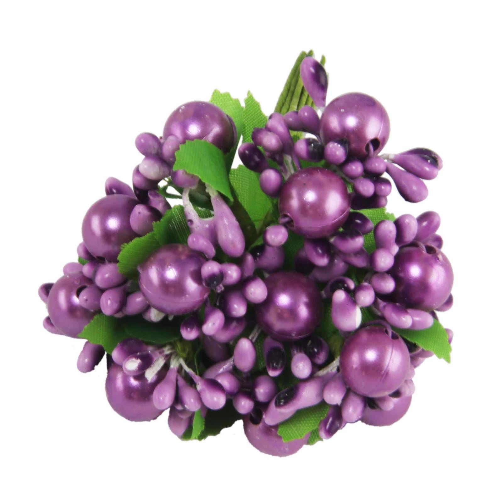 Small Bunch of Pearl and Stamen Embellishment Flowers