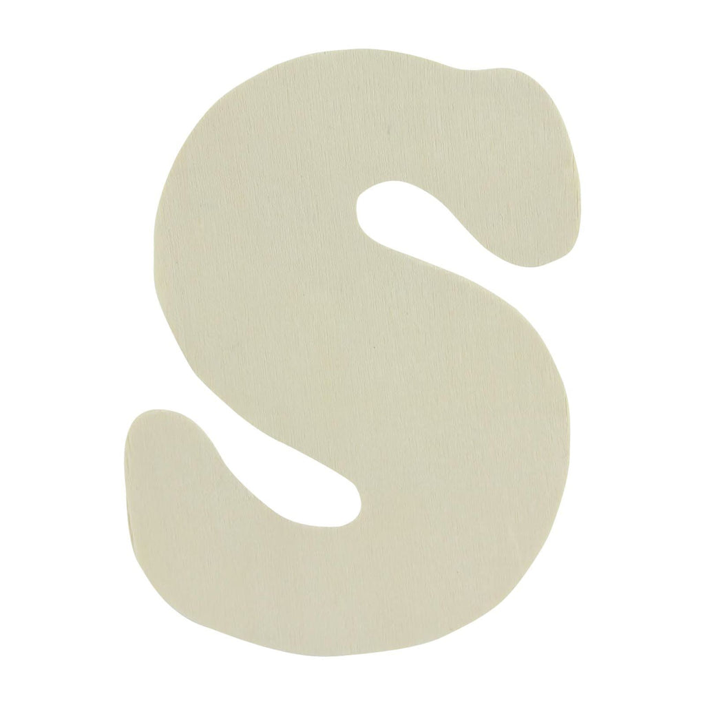 Large Natural Wood Flat Alphabets