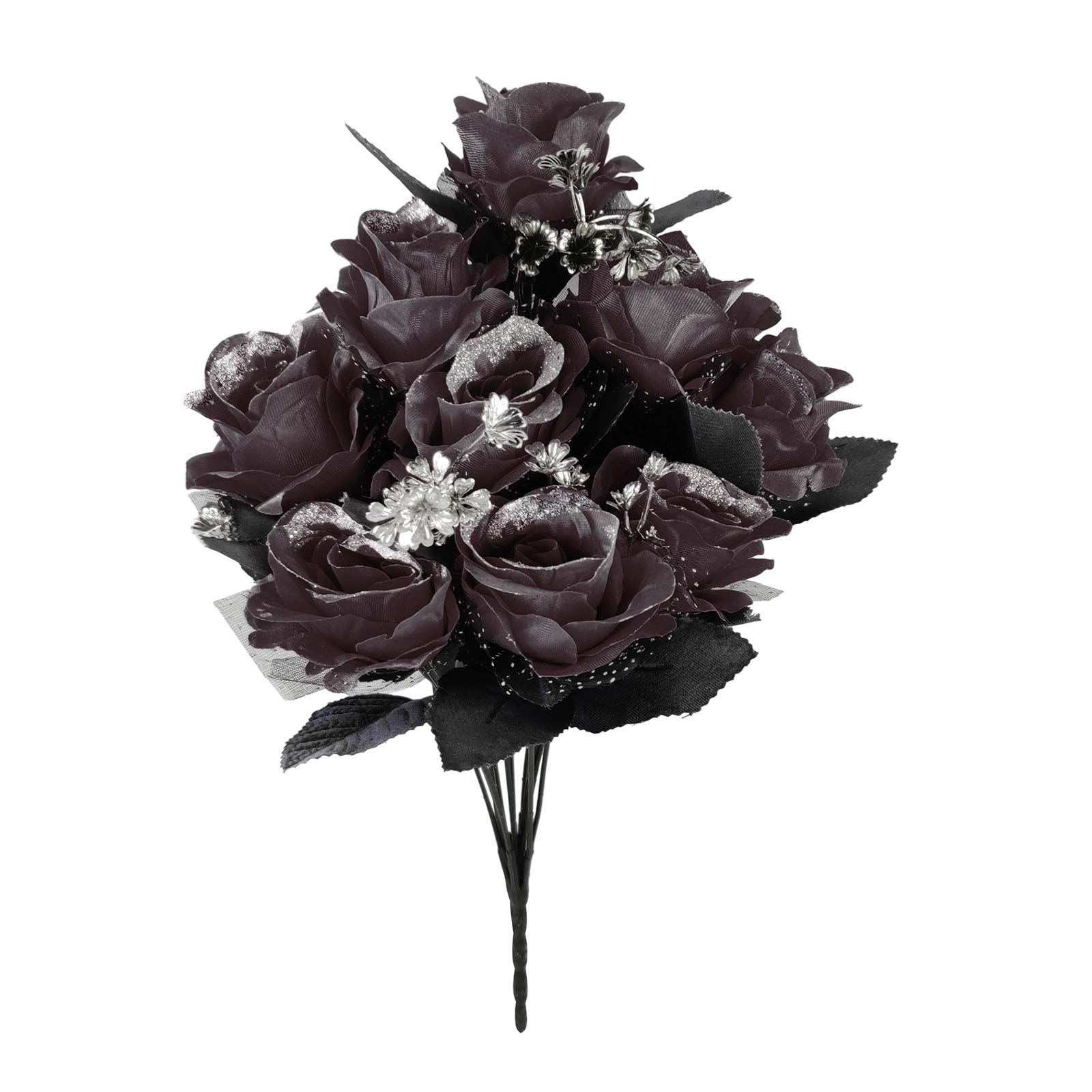 Large 12 Head Bling Glitter Vivid Bouquet