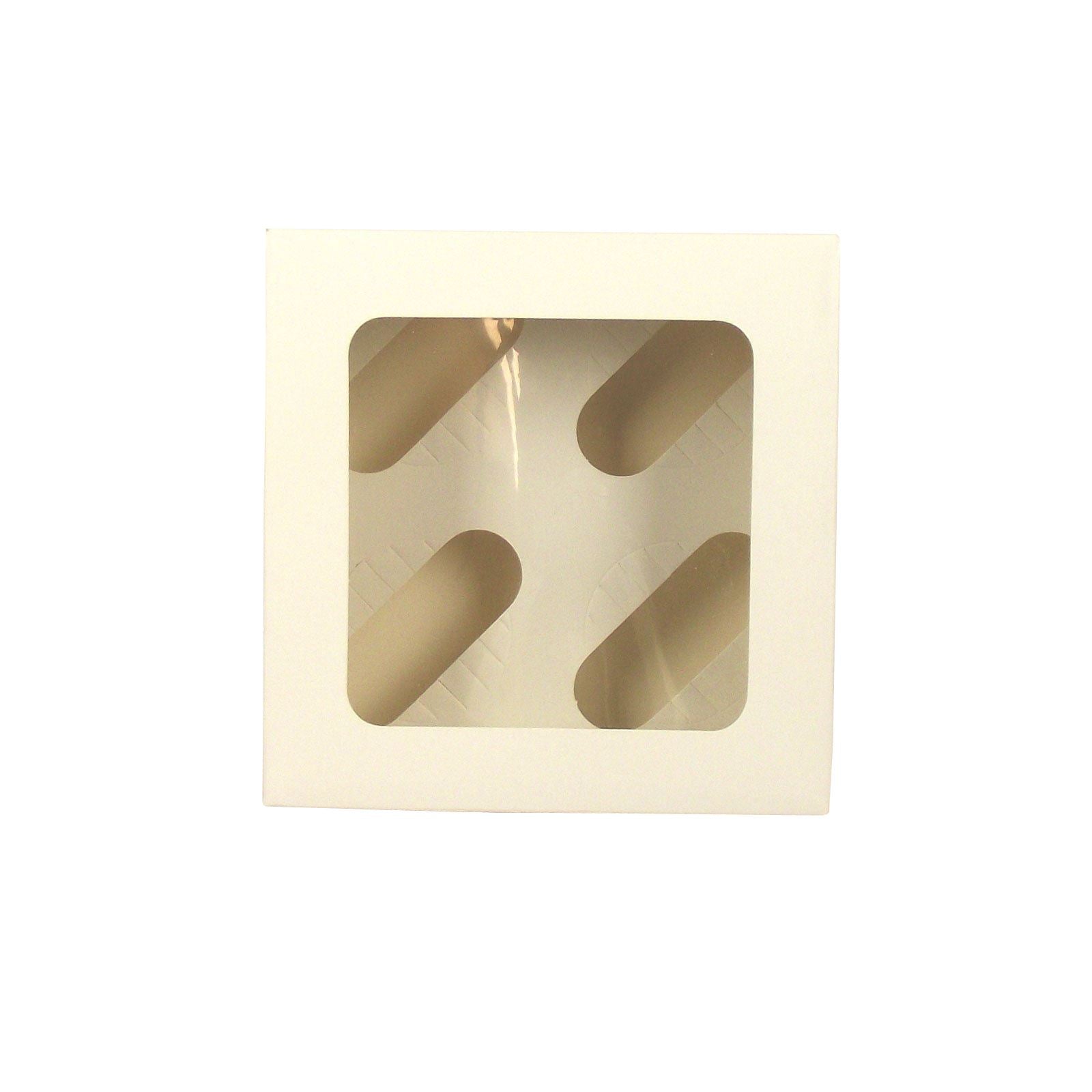 White Cupcake Boxes with Window