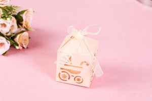Pearlised Laser Cut Baby Shower Favours