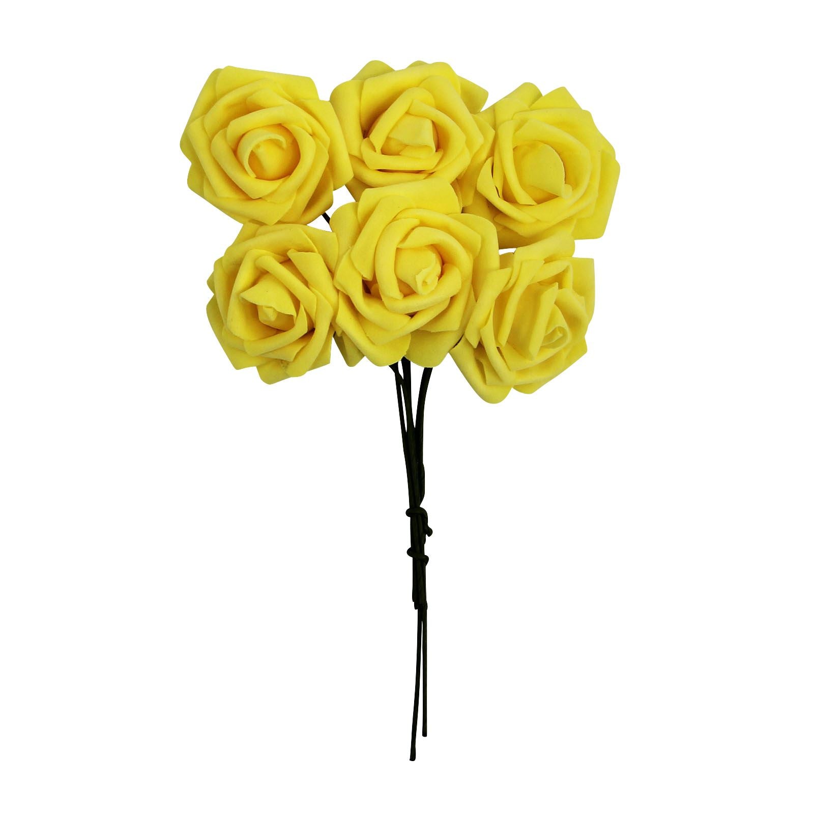 Colourfast Foam Roses - 6 Bunches - Regular