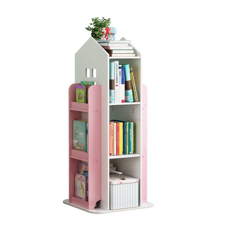 Large House 360° Rotating Bookshelves for Children - Floorstanding Toy Storage
