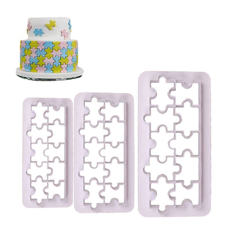 Set of 3 Shaped Plastic Fondant Cutters