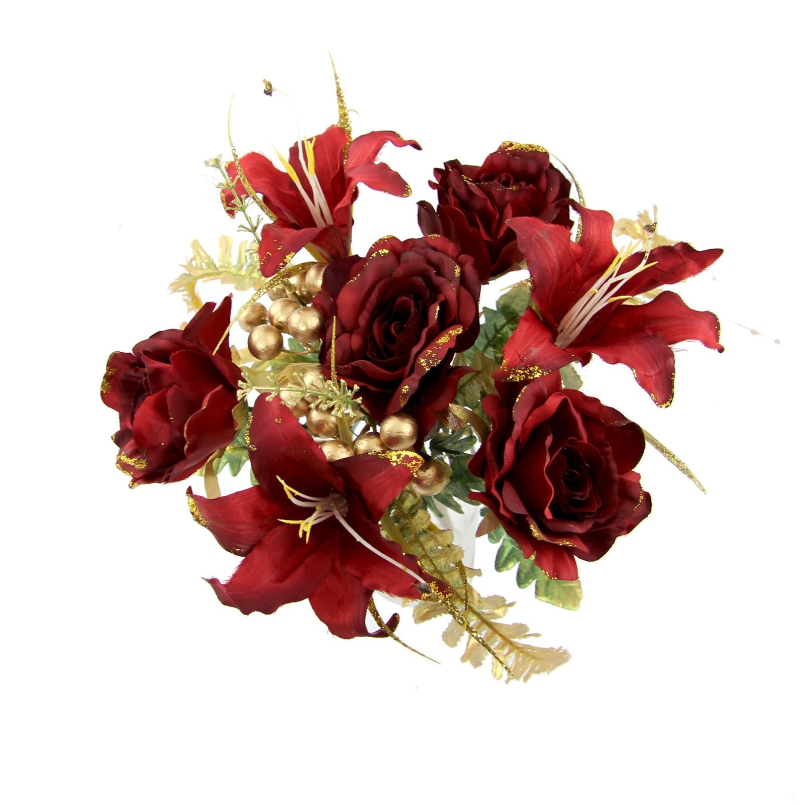 Rose and Lily Festive Posy