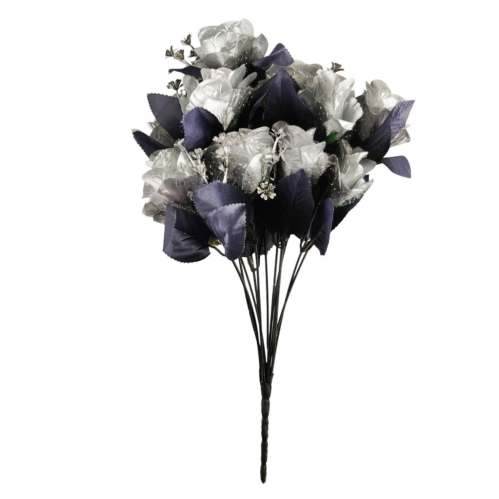 Large 12 Head Bling Glitter Vivid Bouquet