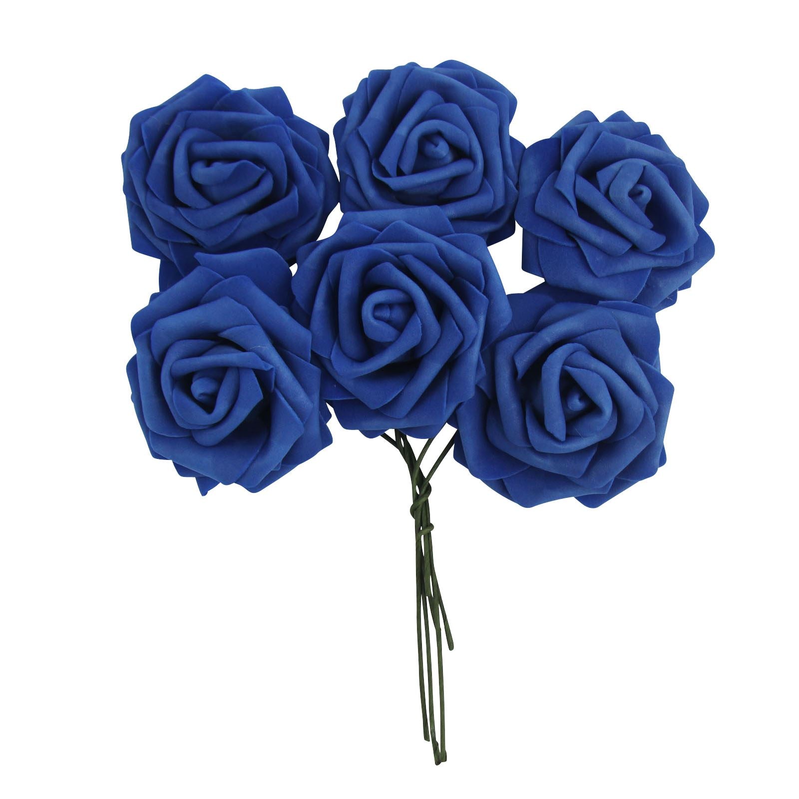 Colourfast Foam Roses - 6 Bunches - Large