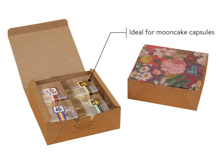 Floral Print Kraft Bake Boxes