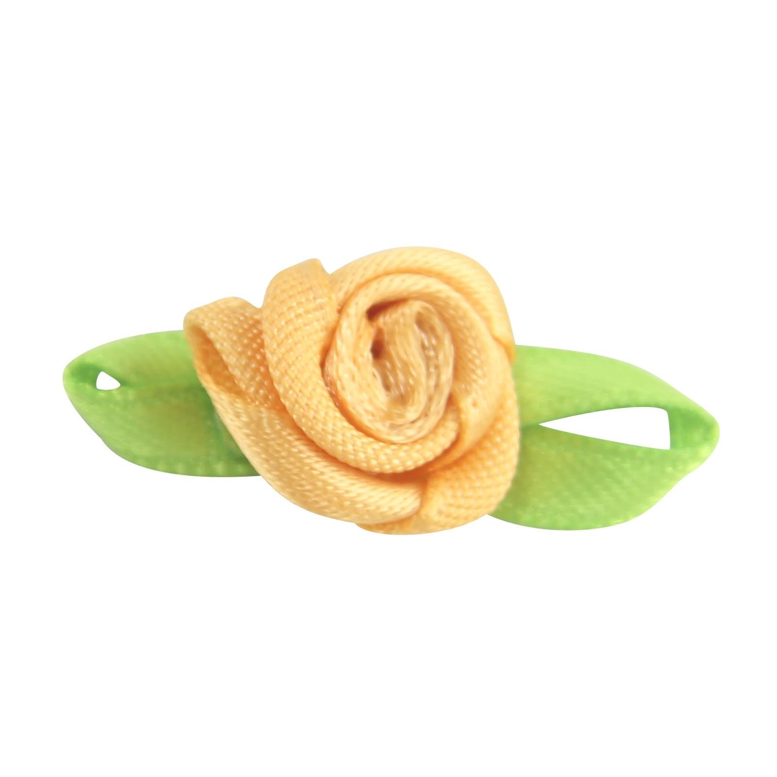 15mm Satin Ribbon Roses