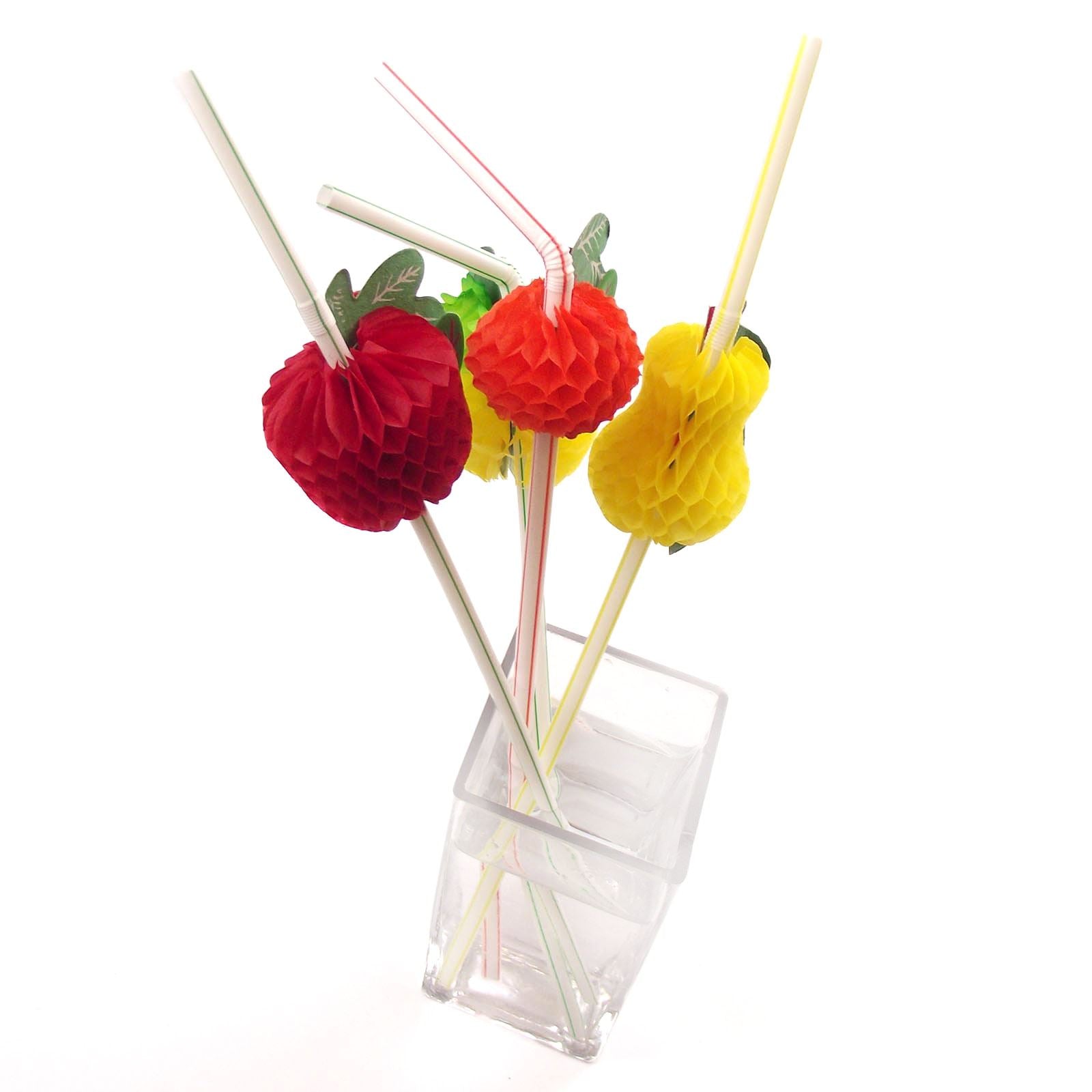 40x Assorted Funky Drinking Straws