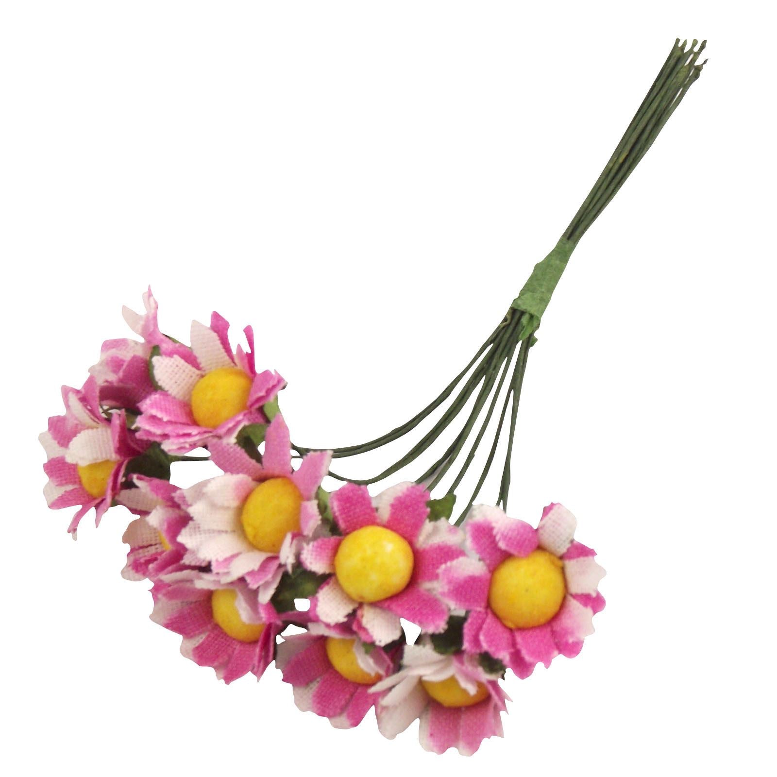 10x Mini Daisy Flower Bunch