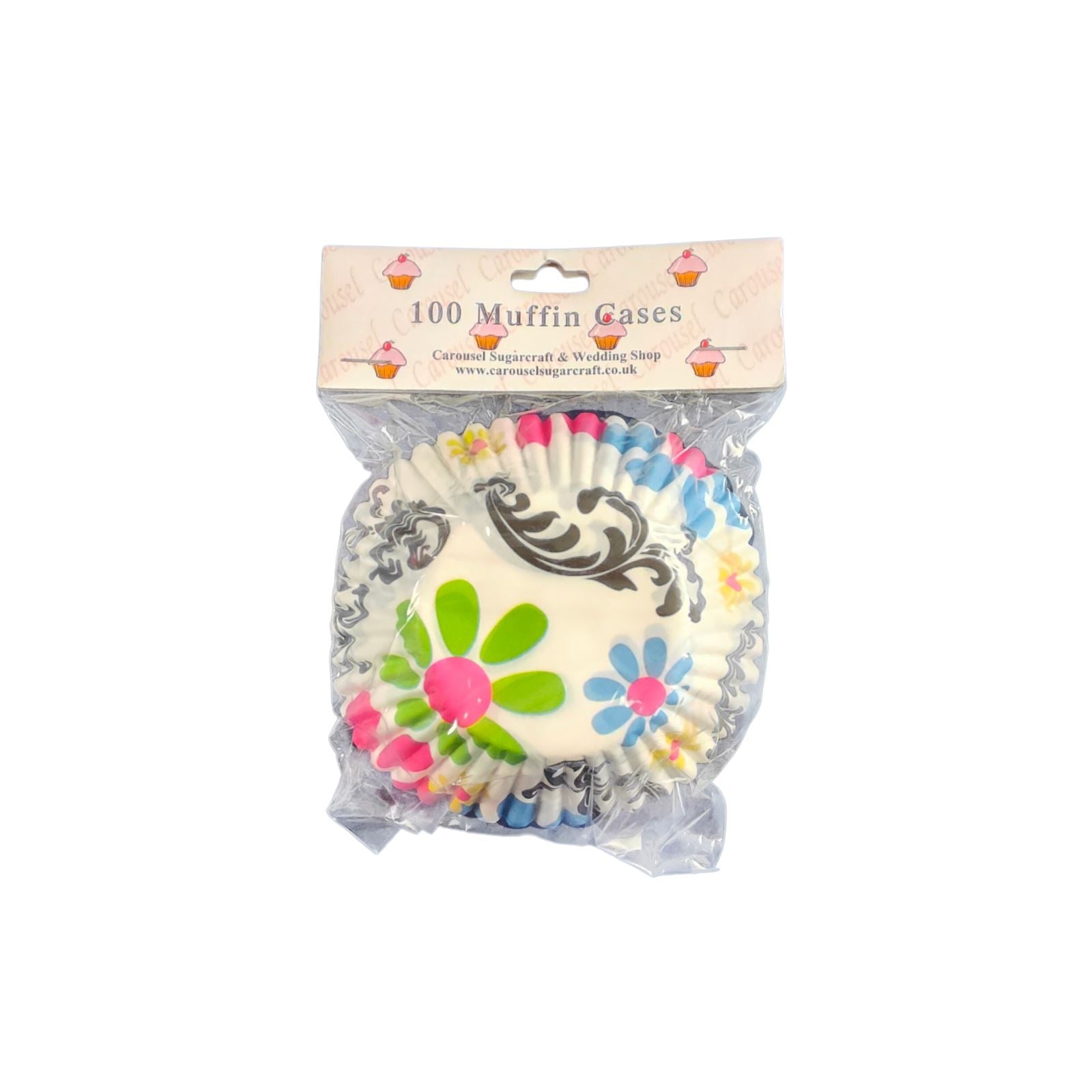 Patterned Paper Cupcake Cases - Muffin Baking Over Cups Wholesale