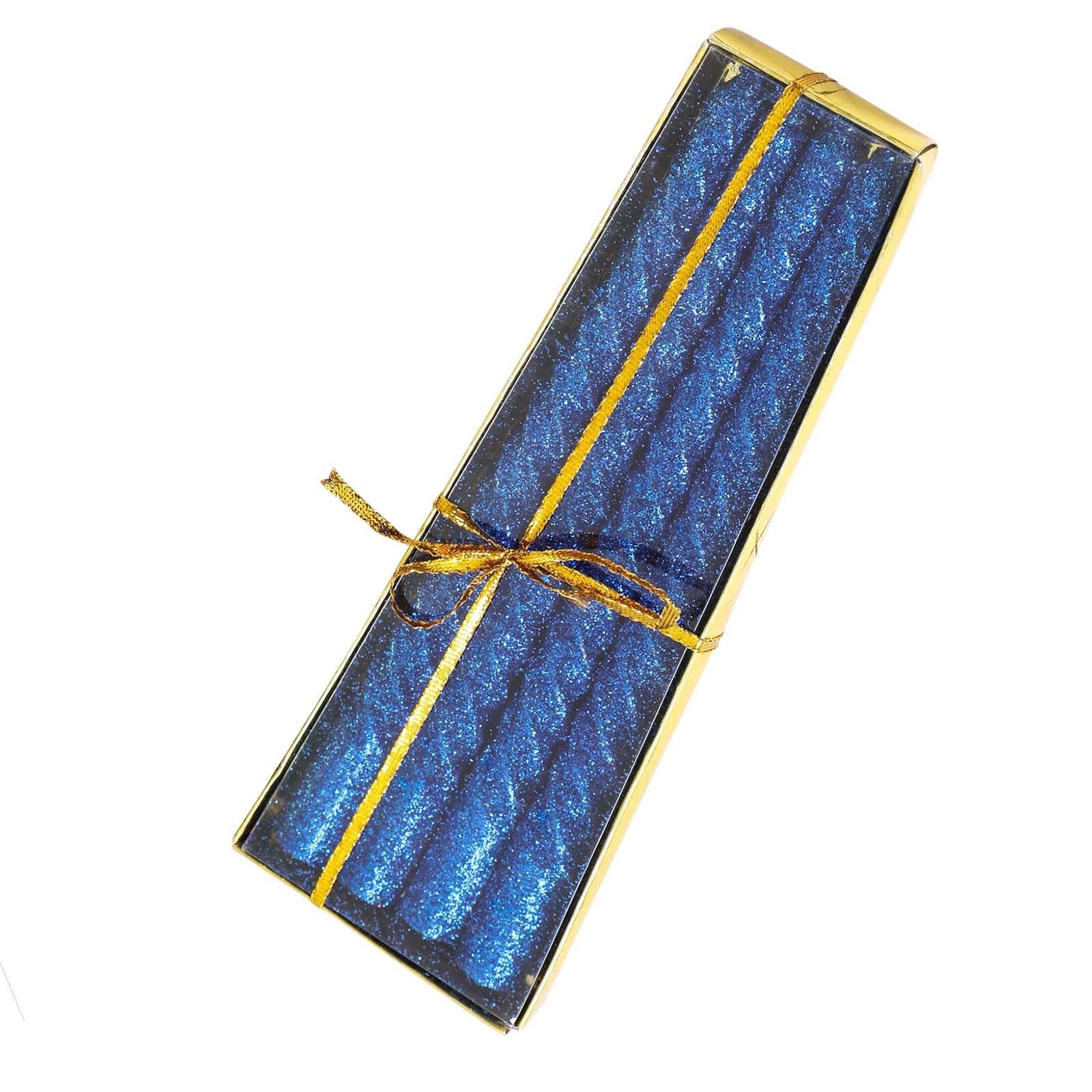 Full Glittered Metallic Taper Candles
