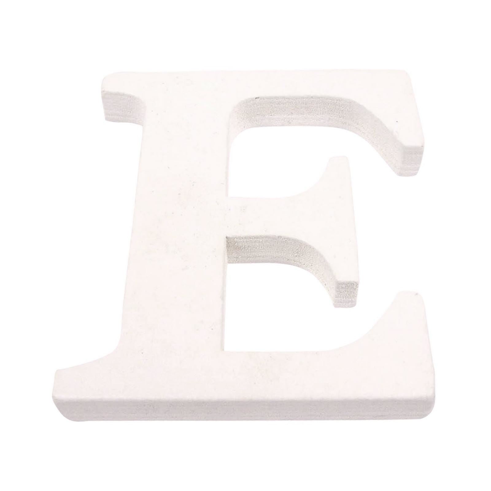 8cm White Painted Wooden Numbers and Alphabets