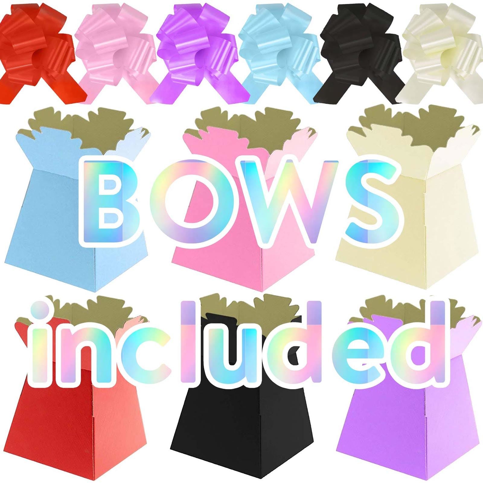 Assorted Colour Transporter Vases with Pull Bows