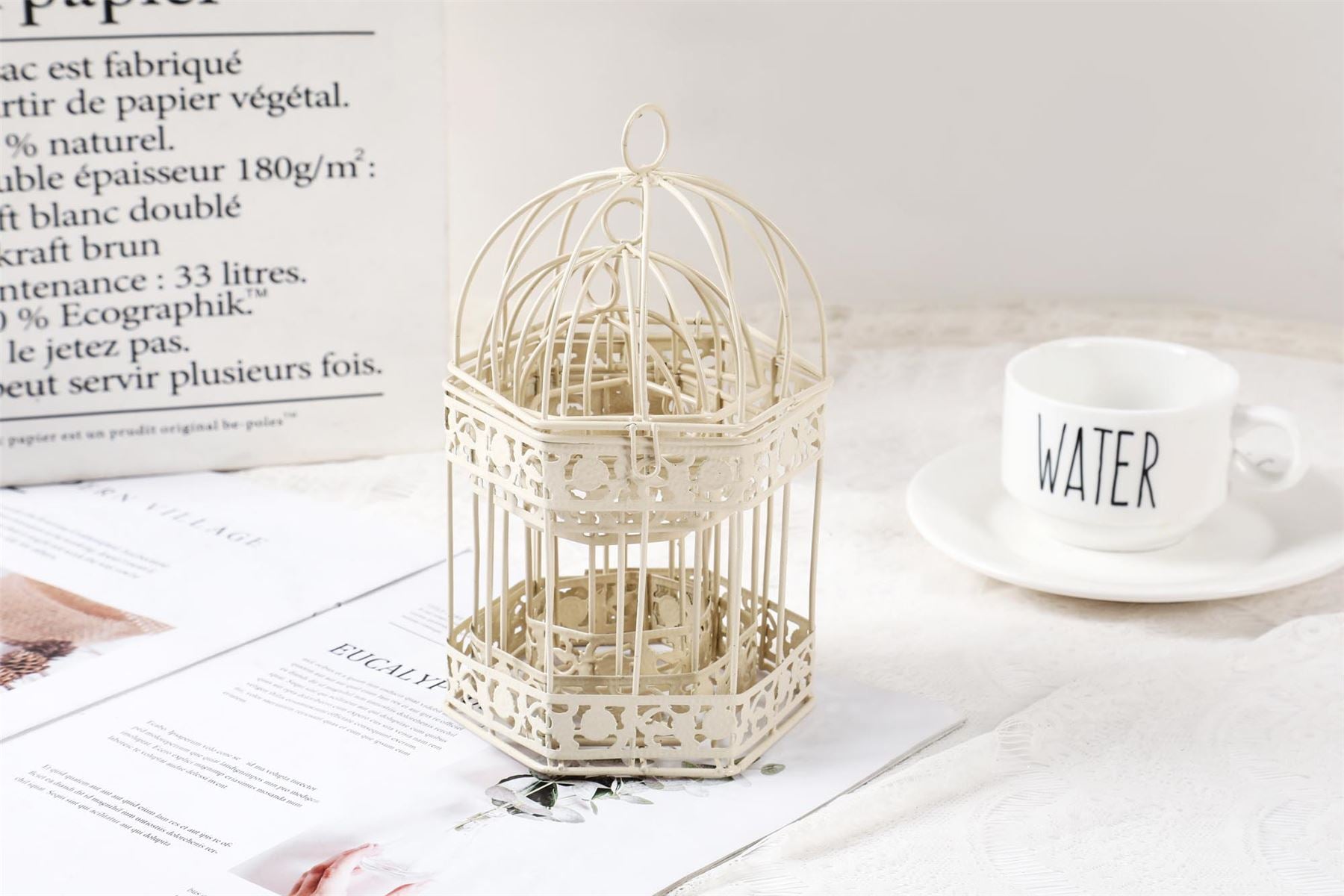 Mini Premium Hexagonal Decorative Bird Cages