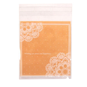 Lace Doilie Printed Cellophane Cookie Bags