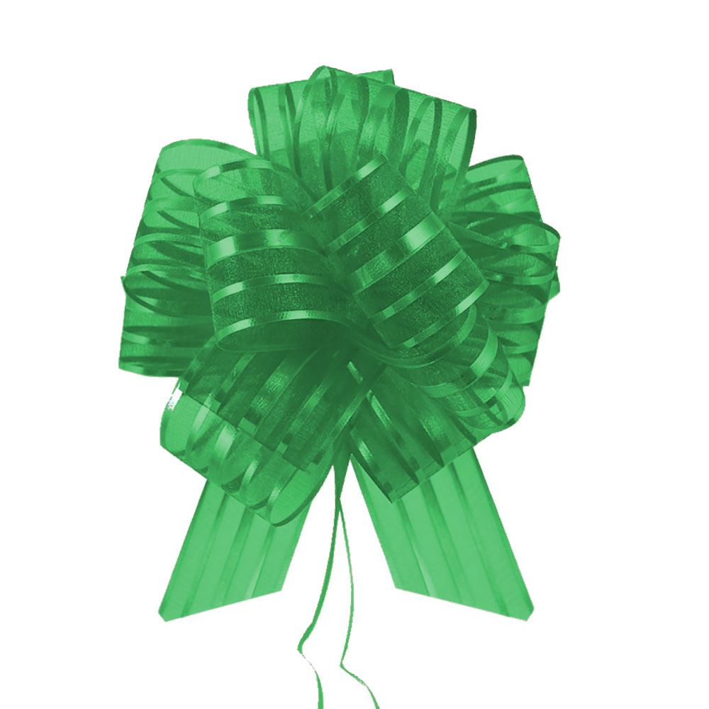 Premium 50mm Organza Stripe Pull Bows