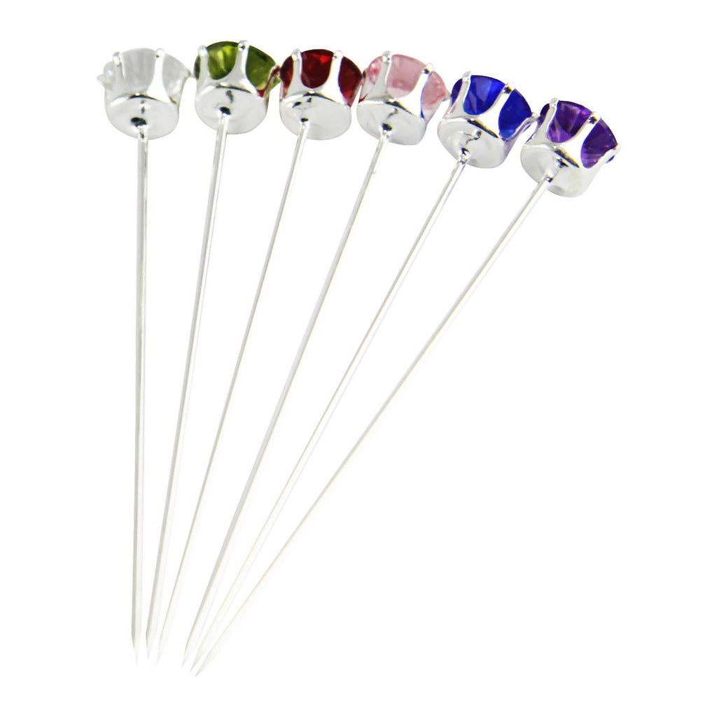 12x Premium Set Diamante Pins