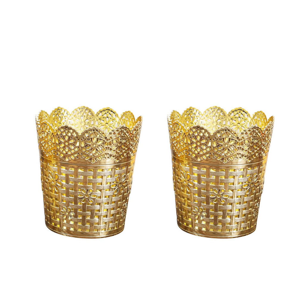 Metallic Gold Plastic Cake Stand