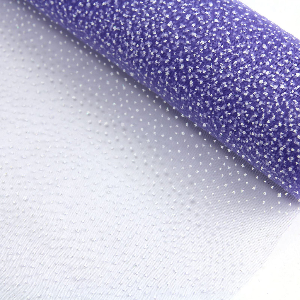 White Spot Organza Mesh - 52cm x 5 Yards