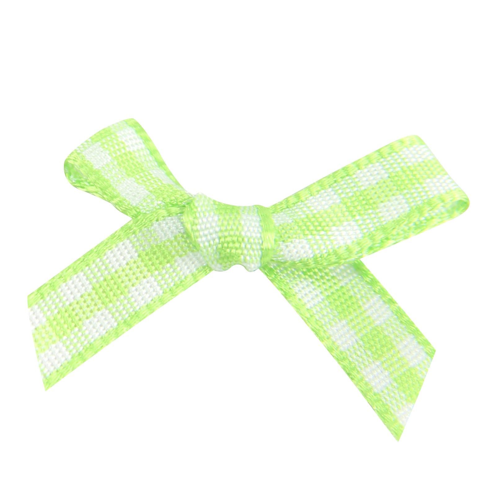 Gingham Grosgrain Ribbon Bows