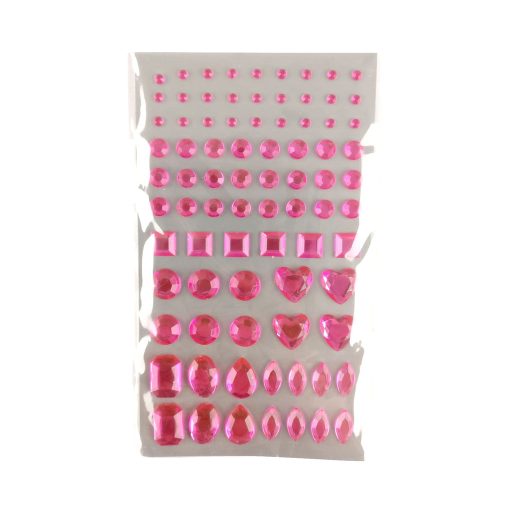 Packs of Multicolour Face Gems