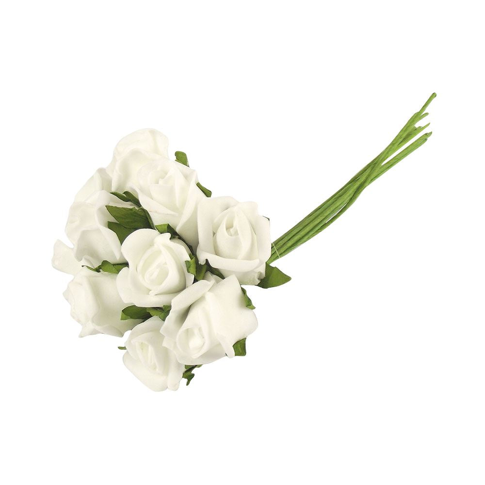 Bunch of 10 Foam Rose Buds