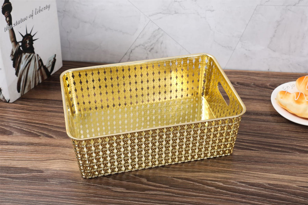 Metallic Gold Plastic Cake Stand