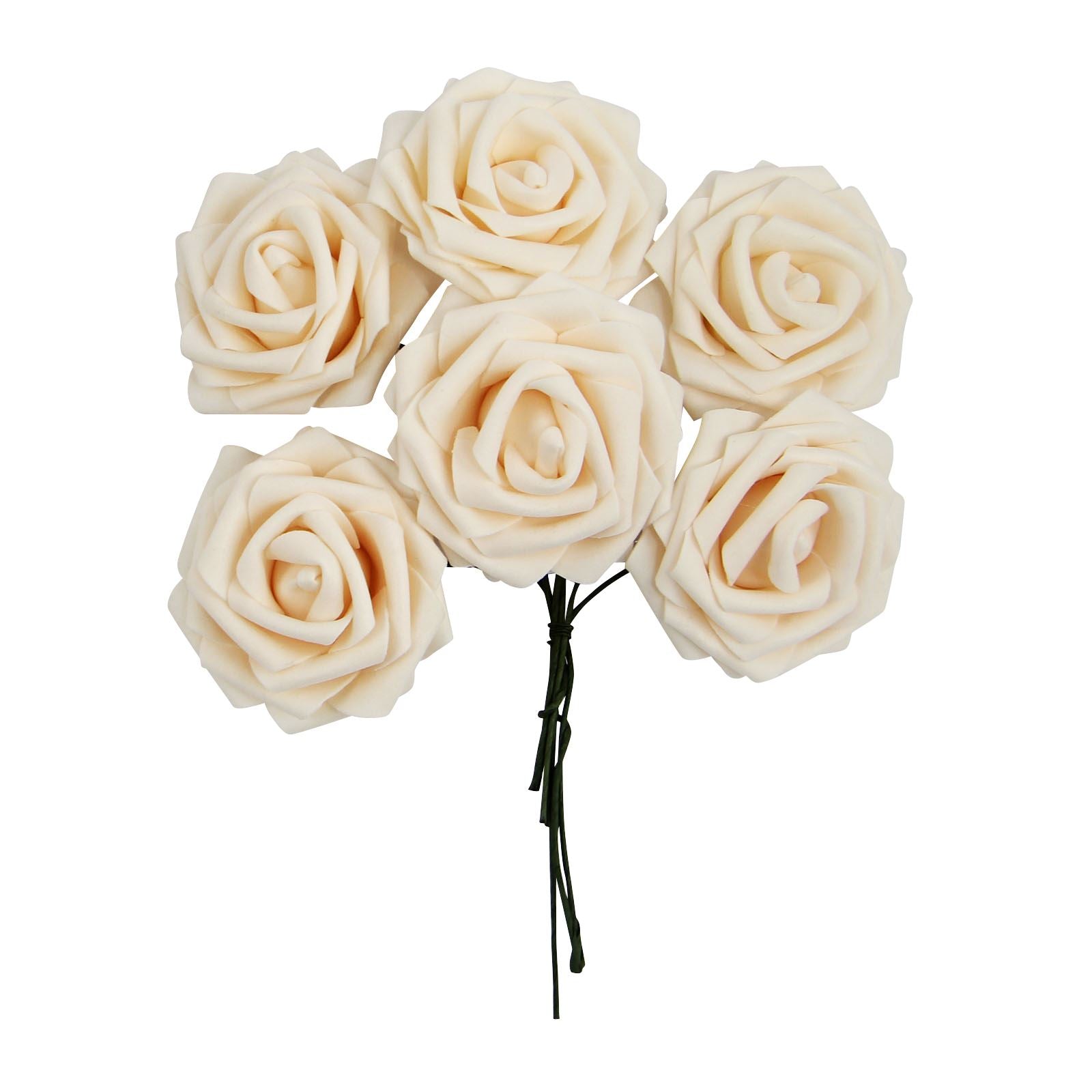 Colourfast Foam Roses - 6 Bunches - Large