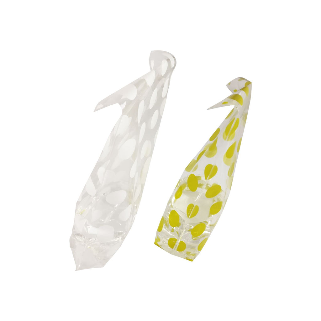 Gold and Silver Polkadot Clear Bags