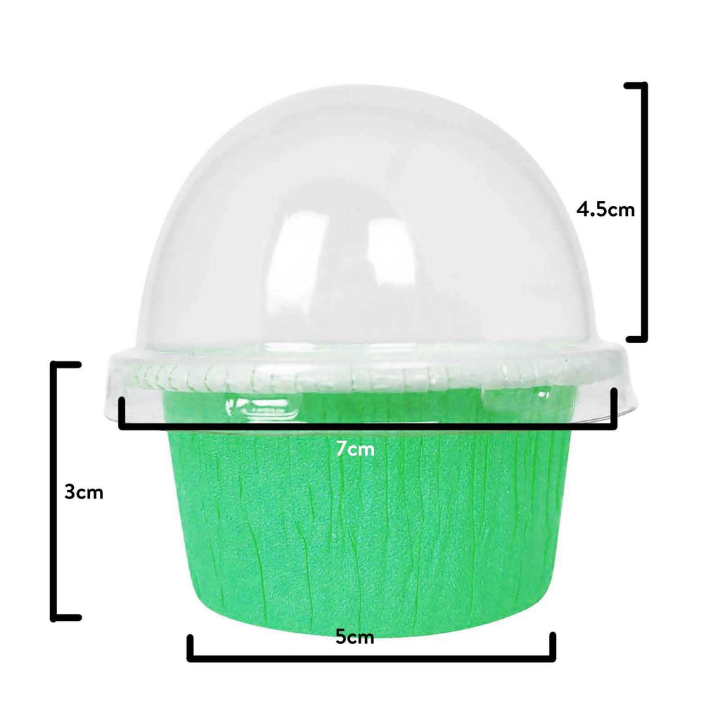 Cupcake Cases with Clear Dome Lids