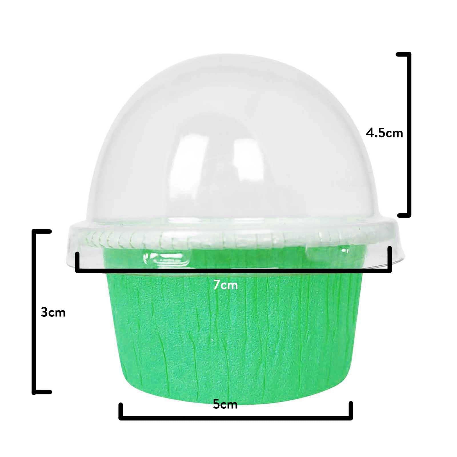 Cupcake Cases with Clear Dome Lids