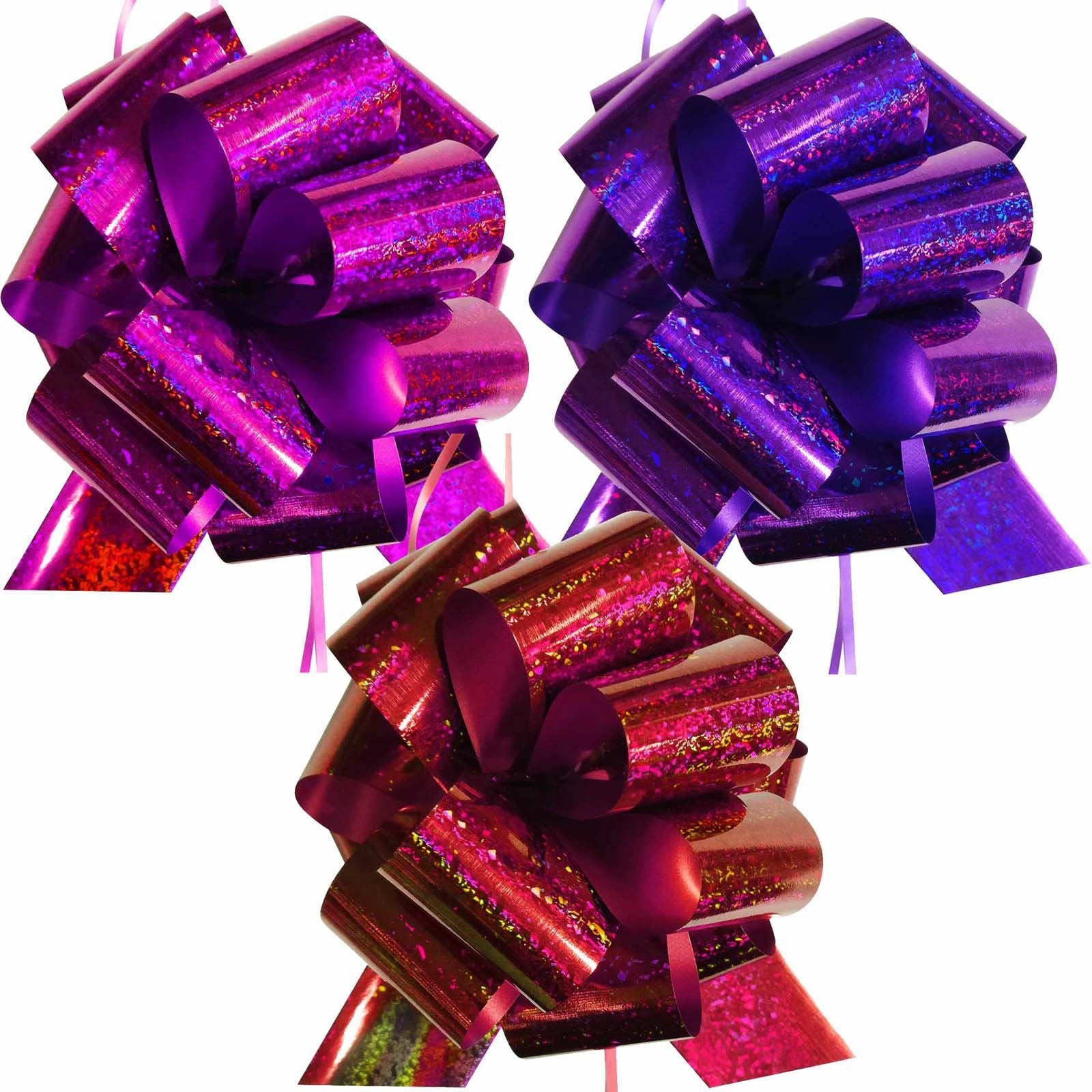 Deluxe Holographic 50mm Pompom Bows